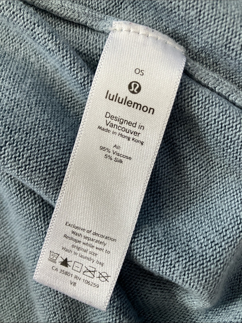 lululemon Women’s Blue Gray Teal Shawl Cardigan - One Size